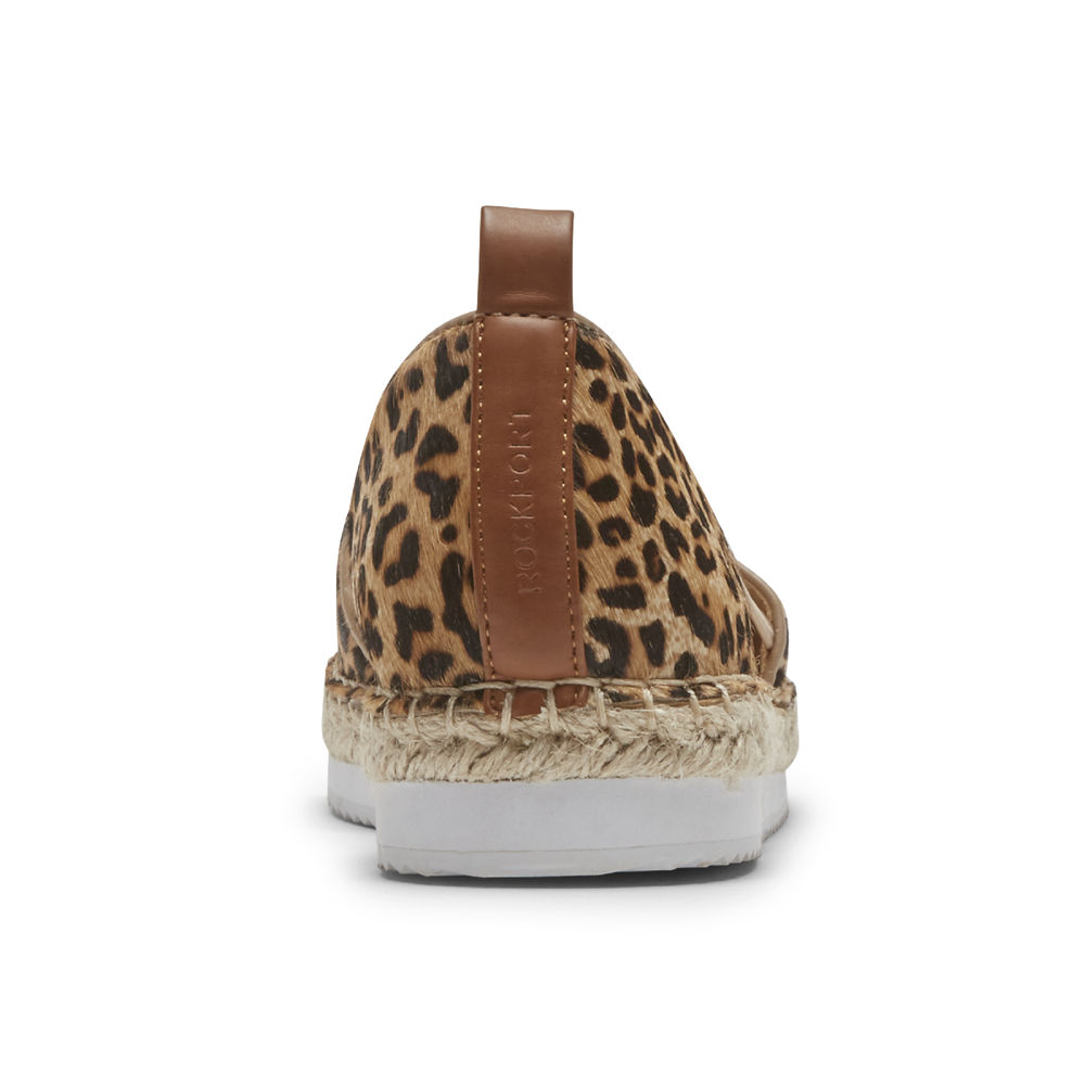 Slip-Ons Rockport Mujer Mexico - Seaview Bungee Leopardo - LJBYP0561